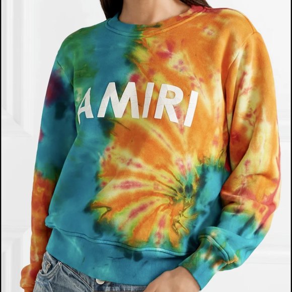 AMIRI PRINTED TIE-DYED SWEATSHIRT NWT - Picture 3 of 6